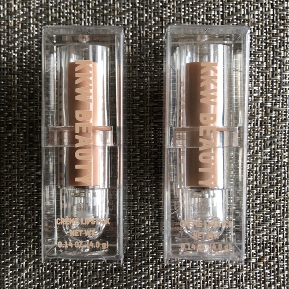 KKW Beauty lipsticks in Nude #6 and Nude #7 - Picture 1 of 6